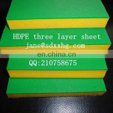 composite HDPE sandwich panel waterproof PE plastic board for children playground