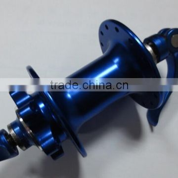 Blue Oxidized bicycle front & rear hubs