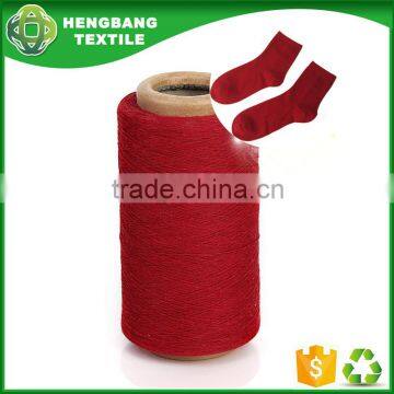 Wholesale very cheap recycled polyester open end red cotton sock yarn ne 16/1