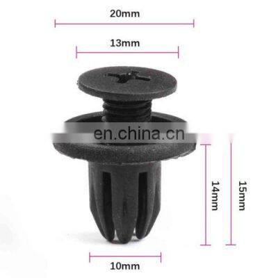 Hot Sale 100x 10mm Hole Plastic Screw Push Type Rivet Retainer Car Clip OEM 91524-SE0-003