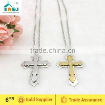 Stainless Steel Decorative Cross Pendant