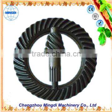 Changzhou Machinery tractor used Crown Pinion Gears Ring for concrete mixer & rotavator Gear Ring