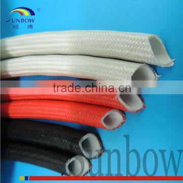 SUNBOW High Temperature Resistant Fire-resistance 12MM Silicone Rubber Glassfiber Sleeve photo-2