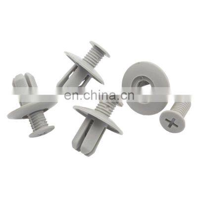 Car 8mm Hole Plastic Screw Rivets Gray Auto Vehicle Engine Cover Bumper Fender Door Trim Panel Screw Clips photo-3