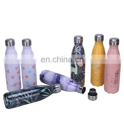 Hot-selling 304 Stainless Steel Double Wall 500ml Insulated Drinking Bottle With Custom Logo