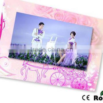 Paper card 4.3/5/7 inch size touch screen video invitation card wedding tft digital video card