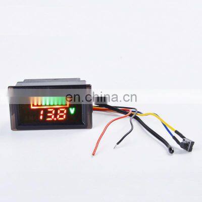 LED Voltmeter DC 12V 24V 36V 48V Waterproof Lead-acid Lithium Battery Capacity Indicator Temperature Meter Air Battery voltmeter