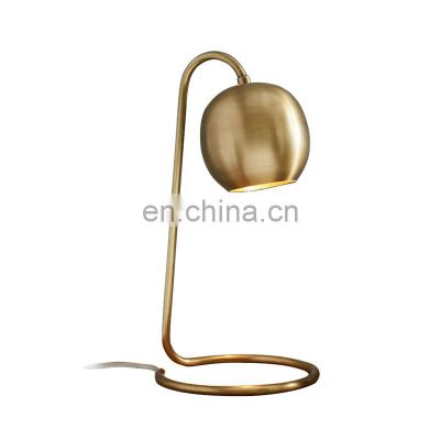 Copper Table Lamp Bedroom Bedside Lamps  Creative Fashion Simple Eye Protection Table Lamp