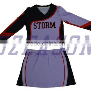 Custom Long Sleeve Top Dance Skirts Cheerleading Uniforms photo-5
