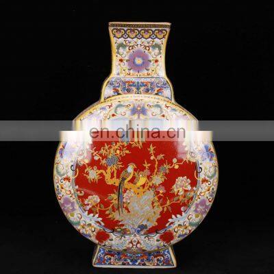 Chinese  Antique Reproduction Qing Yongzheng Year Ceramic Porcelain Flower Vase