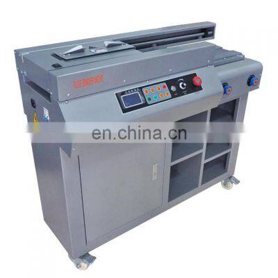 hot melt glue binding machine with A4 size wireless glue binding machine for book perfect binding machine