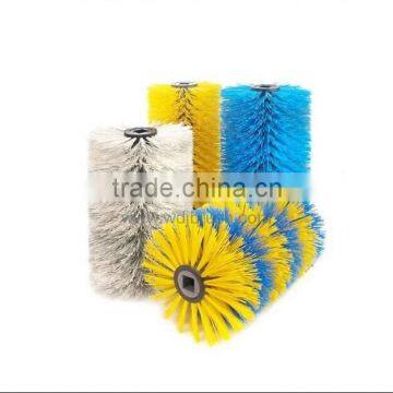 Colorful power cleaning plastic roller brush for road and street