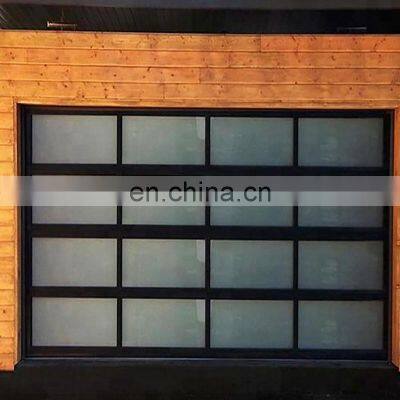 Cheap Price High Quality Automatic Aluminum Glass Garage Door For Sale