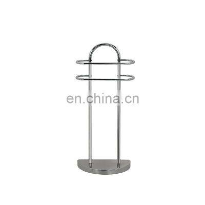 Bathroom towel rack with 2 bar