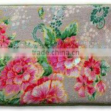 floral design printed bath mats non-slip heated bath mat