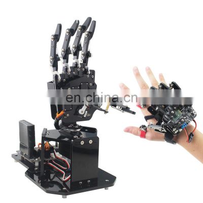 Open Source Bionic Robot Hand Right Hand Five Fingers for STM32 Version + Wearable Mechanical Glov-e