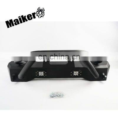 steel Front Bumper for Jeep Wrangler JK 2007+ bull bar with LED Light