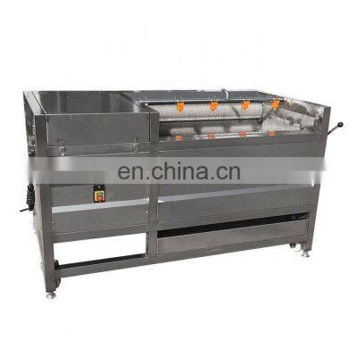 Discount Carrot Brush Wash Equipment Sugar Cane Washing Peeling Machine Wool Roller Cleaning And Peeling Machine