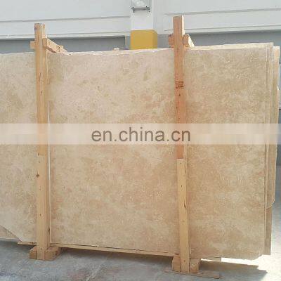 New Arrival Premium Quality Ivory Light Travertine Cross Cut Slab Made in Turkey CEM-SLB-01-01 photo-5