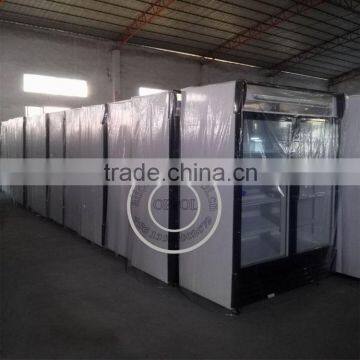 OP-A410 Sliding Glass Door Supermarket Fridge with Good Compressor Condenser