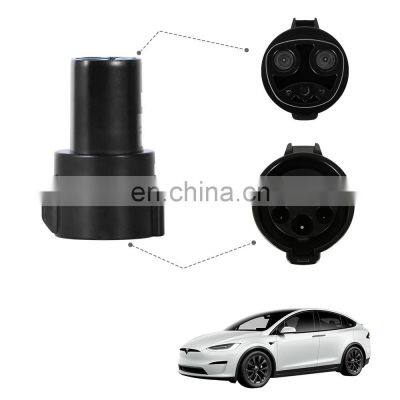 60A Plug to J1772 Type 1 Socket EV Charging Adapter Electric Car Charger Converter for Tesla