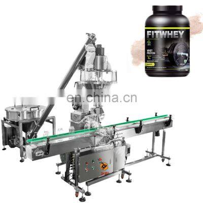 Full automatic mini baby talcum powder bottle filling capping machine