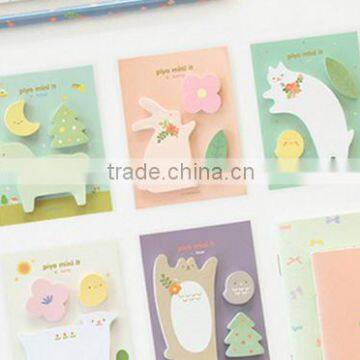 Different Animal memo pad stick on cardboard