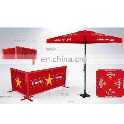 Portable Wind Breaker Advertising barrier crowd control stand