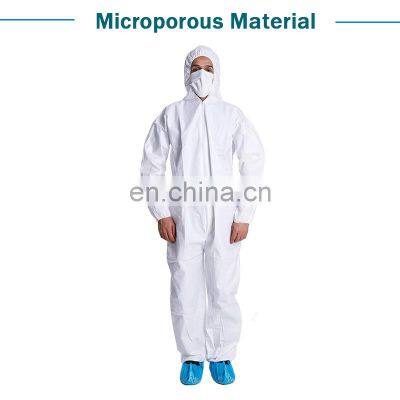 Non-Woven PP Disposable Isolation Coat Universal Size Protective Coverall