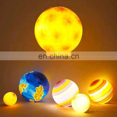 LOGO Customized Moon Lights Ball USB Charging Floor Fairy Lights Restaurant Table Lamp Cold White Warm White LED Ball Light