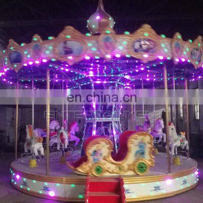 2020 Attractive Park Rides 12 Seats Music Carousel for Sale photo-3