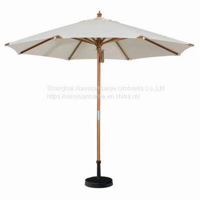 Middle Pole Umbrella Courtyard Leisure Sunshade Umbrella Wooden Frame Iron Frame Aluminum Frame Can be Made photo-4