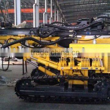 crawler drill pneumatic hydraulic type!!depth 25m,diameter:80-115mm,KY125 drill rig