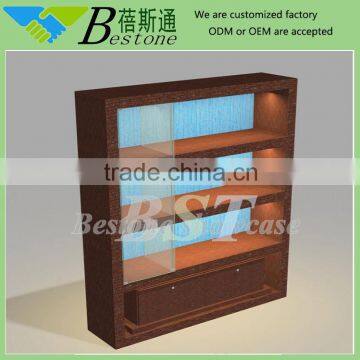 Mall beauty salon kiosk/ glass display cabinet