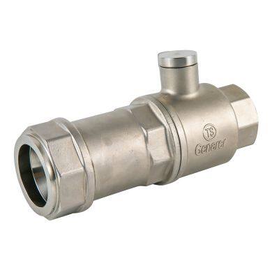 Brass Sleeve Type Anti-Theft Ball Valve for Industrial Water Supply Systems