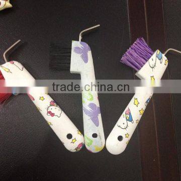 Transfer printing Hello Kitty Horse hoof pick W/Brush