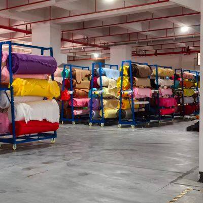 Garment Factory Fabric Cart - Adjustable Sorting Trolley for Bulk Textiles photo-2