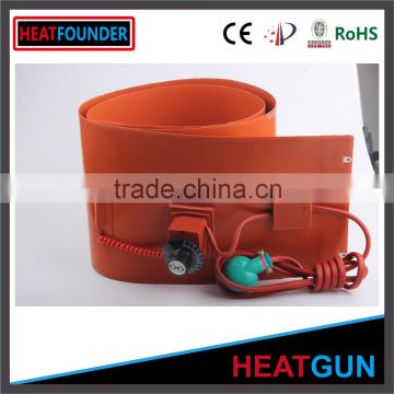 12v customized Electric Silicone Rubber Heating Mat with 3M glued temperture sensor