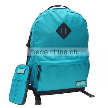 Nylon + 420D Polyester Blue Color Casual Backpack With Tablet Compartment + Mobile Phone Pouch photo-4