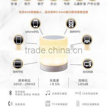 ABS TF Card Bluetooth Speaker With Blinking LED Light photo-4