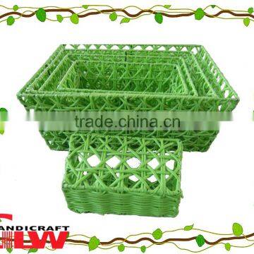 Home decorative basket,pvc plastic type storage basket for sundries S / 5