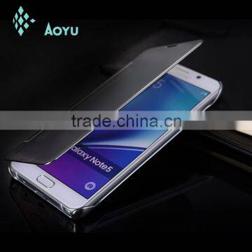 Aluminum metal mirror phone case for Samsung galaxy note 5 cell phone case with mirror for Samsung galaxy note 5