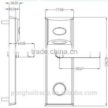 Furniture Lock Stainless Steel Intelligent Smart Electric Hotel Type Door Lock
