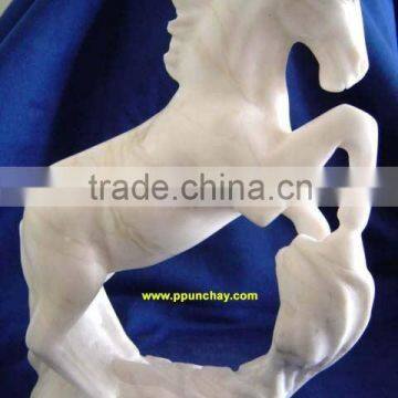 Alabaster Ceramic Horse Peru