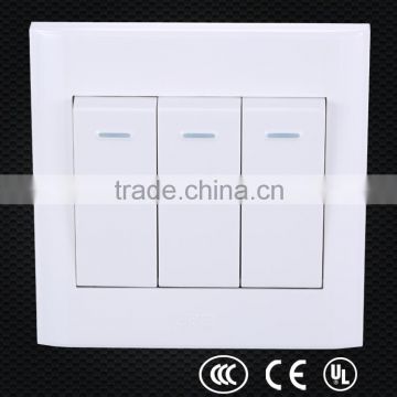 wall mounted 3 gang intermediate switch, 3 gang 1 waly switch, vertical 3 gang switch