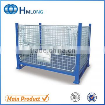 China foldable steel wire mesh stillage pallet metal cage