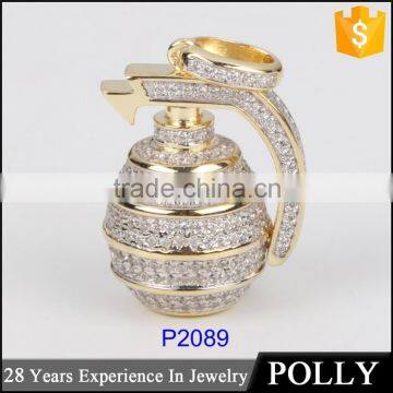 Guangzhou Jewelry Manufacturer Custom Fashion 925 Sterling Silver AAA CZ Various Hip Hop Pendant Jewelry photo-6