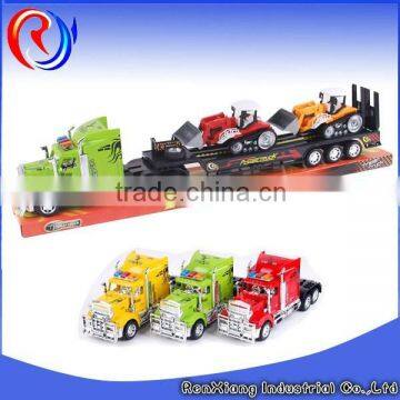 Kid toy inertia container truck toy