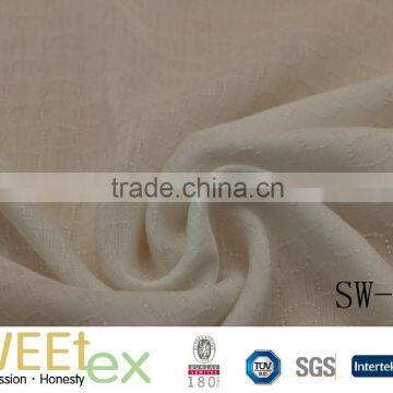 60s 100% viscose rayon jacquard texture challis fabric