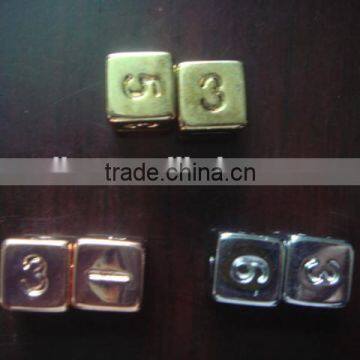 16MM Square Polyhedron D6 ABS Plating Silvery,coppery,golden Dice , 4.4g/pcs Electroplate Dice Surface Coating photo-6